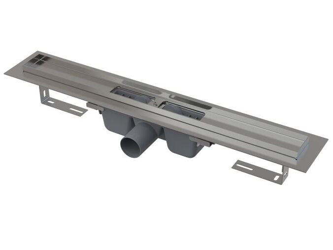 Alcadrain Podlahový žlab 1150mm s okrajem pro perforovaný rošt