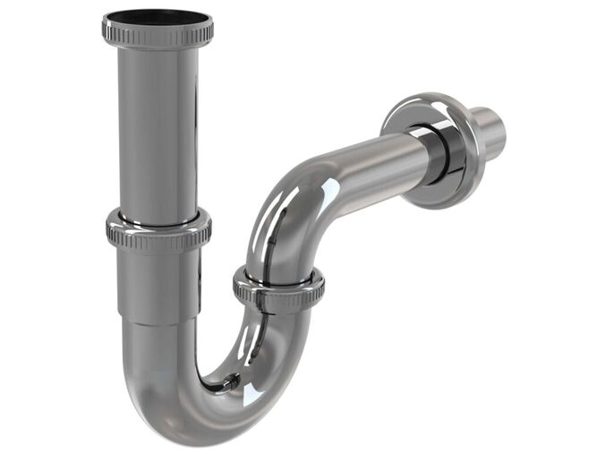 Alcadrain Umyvadlový sifon, průměr 32 mm, s převlečnou maticí 5/4, kov