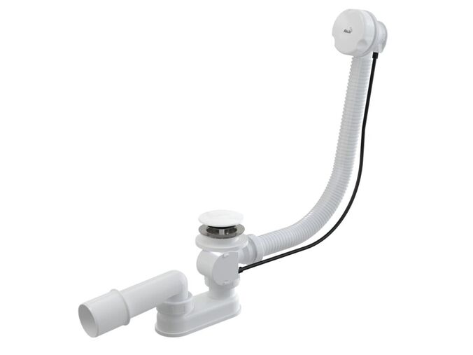 Alcadrain Sifon vanový automat komplet 57 cm, bílá