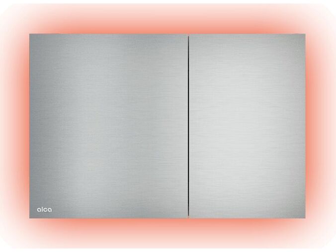 Alcadrain Air Ovládací tlačítko Light, pro 2 množství splachování, s podsvícením, alunox mat