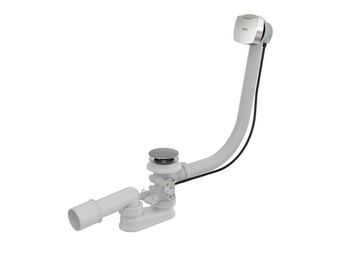 Alcadrain Sifon vanový pro hydromasážní vany 57 cm, chrom