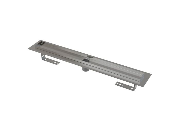 Alcadrain Podlahový žlab 1150mm s okrajem pro perforovaný rošt, bez zápachové uzávěry