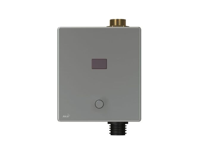 Alcadrain Automatický splachovač WC s manuálním ovládáním 12 V, kov  