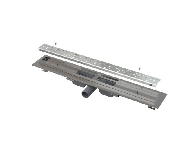 Alcadrain Antivandal Low podlahový žlab s roštem 30 cm, nerez mat
