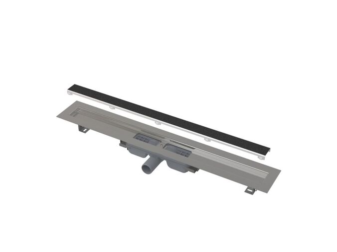 Alcadrain Marble Low Podlahový žlab 650 mm, bez okraje a s roštem pro vložení dlažby