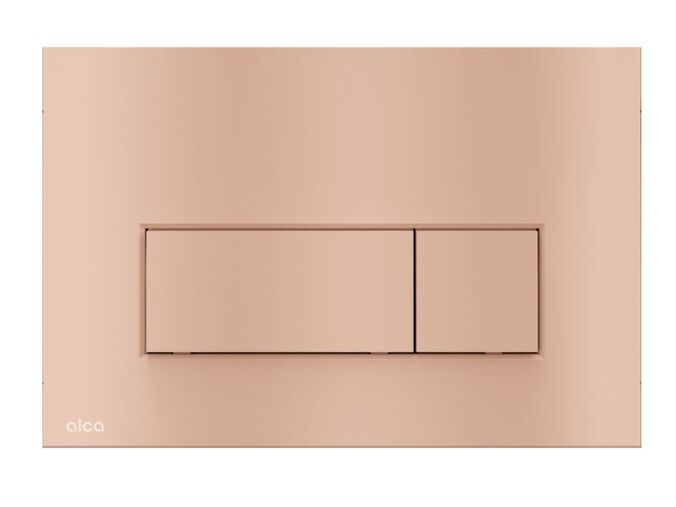 Alcadrain Thin Ovládací tlačítko M57-RG-M, pro 2 množství splachování, Red gold kartáčovaný mat
