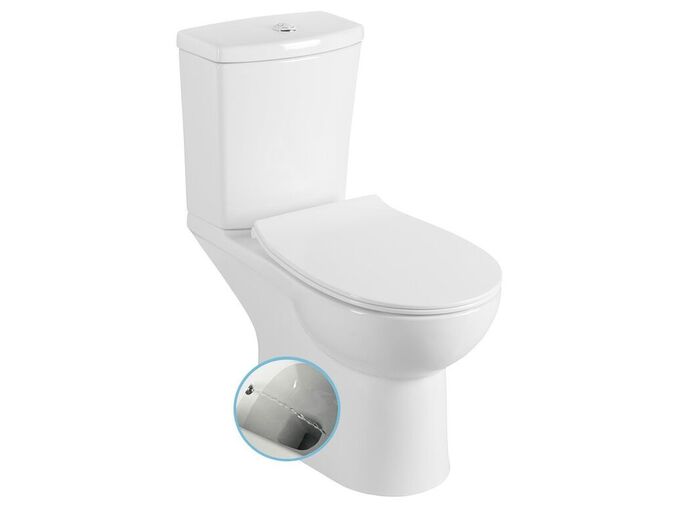 Sapho KAIRO CLEANWASH WC kombi s bidet. sprškou, zadní odpad, bílá