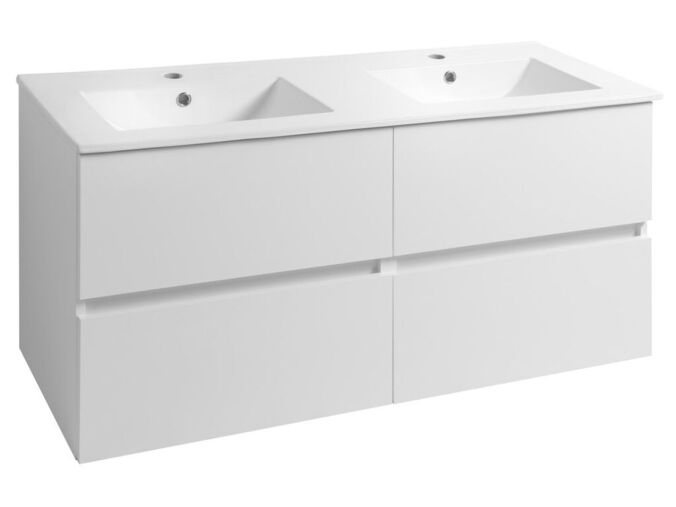 Aqualine PANEDA umyvadlová skříňka 119x55x45,2cm, bílá