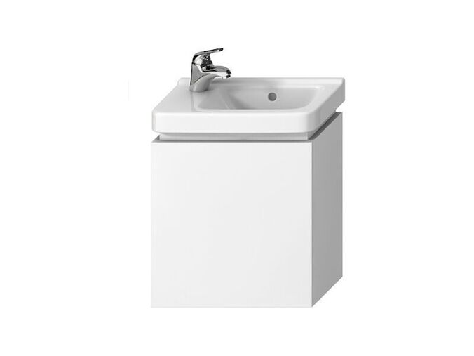 Jika Cubito Pure Skříňka pod umývátko 44x24,1x48 cm, výklopné dveře, bílá/bílá lesk