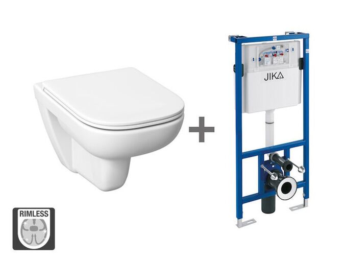 Jika Deep by Jika Set závěsný klozet rimless + podomítkový modul