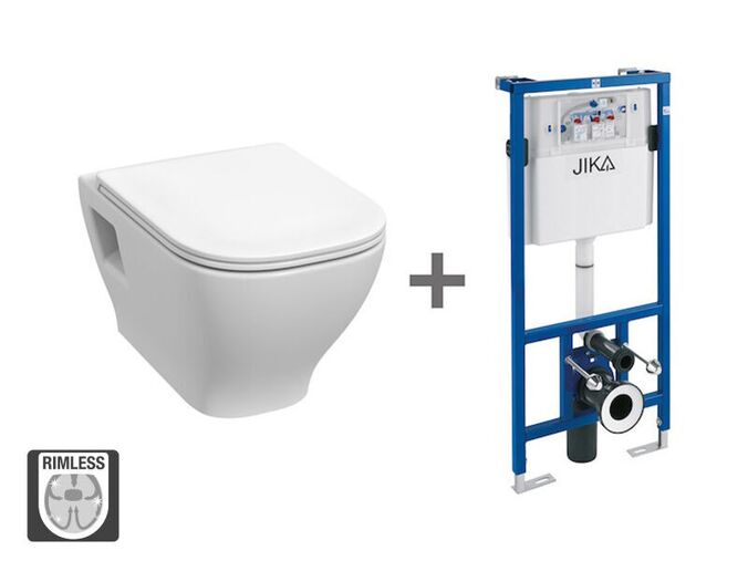 Jika Deep by Jika Set závěsný klozet rimless kapotovaný + podomítkový modul