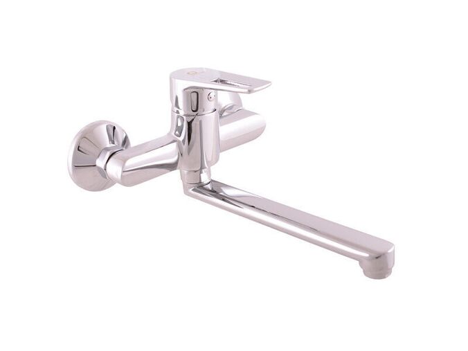 Slezák-RAV CZ Colorado baterie dřezová/umyvadlová s plochým ramínkem, rozteč 150 mm, chrom