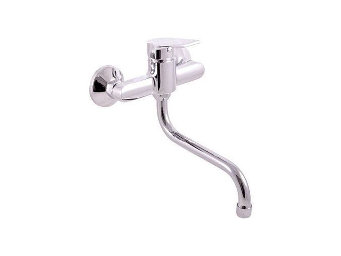 Slezák-RAV CZ Colorado baterie dřezová/umyvadlová s kulatým ramínkem, rozteč 150 mm, chrom