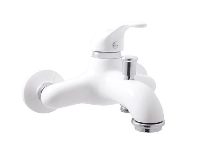 Slezák-RAV CZ Labe baterie vanová, rozteč 150 mm, bílá/chrom - výprodej vzorku