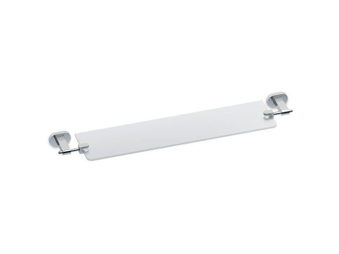 Ravak Chrome Polička skleněná CR 500.00, 64 cm, lesklý chrom, matné sklo
