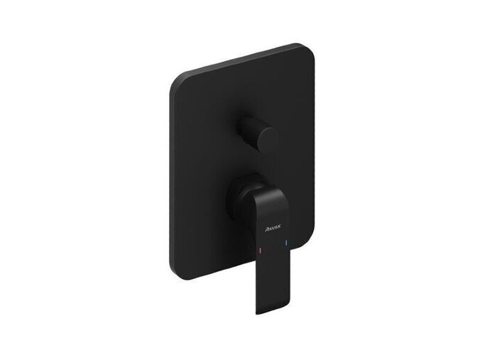 Ravak Flat Podomítková baterie s přepínačem L 065.20, pro R-box Vari, černá