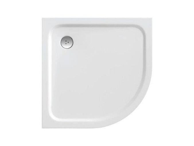 Ravak Elipso Pro Chrome čtvrtkruhová sprchová vanička 90x90 cm, R500, bílá