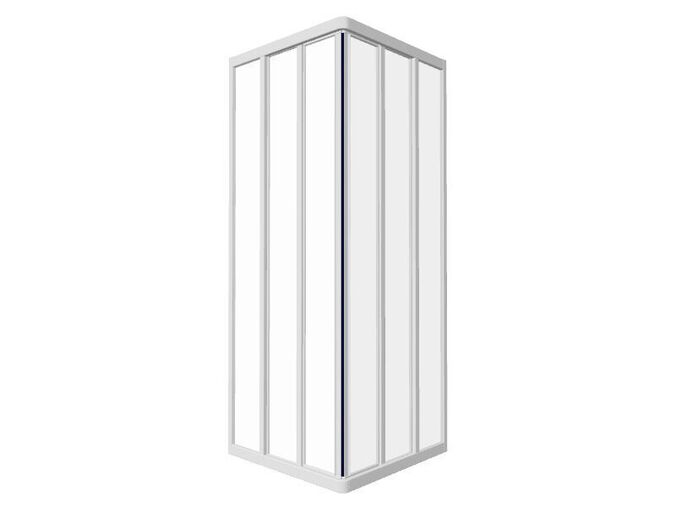 Ravak Supernova Čtyřúhelníkový sprchový kout ASRV3, 72-74x198 cm, bílá, dekor transparent