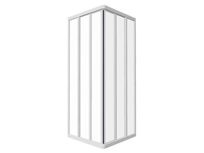 Ravak Supernova Čtyřúhelníkový sprchový kout ASRV3, 77-79x198 cm, bílá, dekor grape