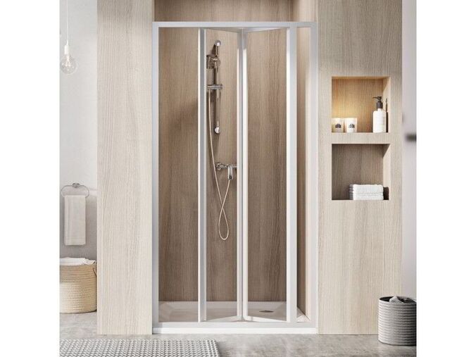 Ravak Supernova sprchové dveře SDZ3, 95x185 cm, satin, dekor transparent