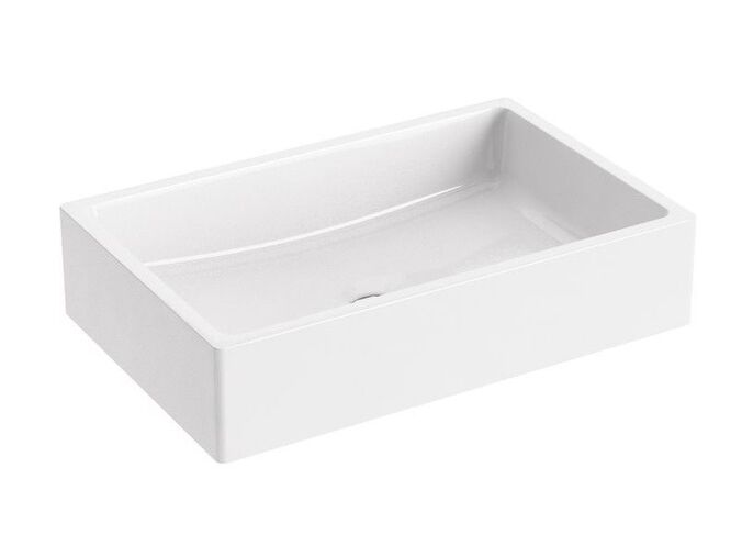 Ravak Formy umyvadlo Formy 01, 50x39 cm, bez otvoru pro baterii, bez přepadu, bílé