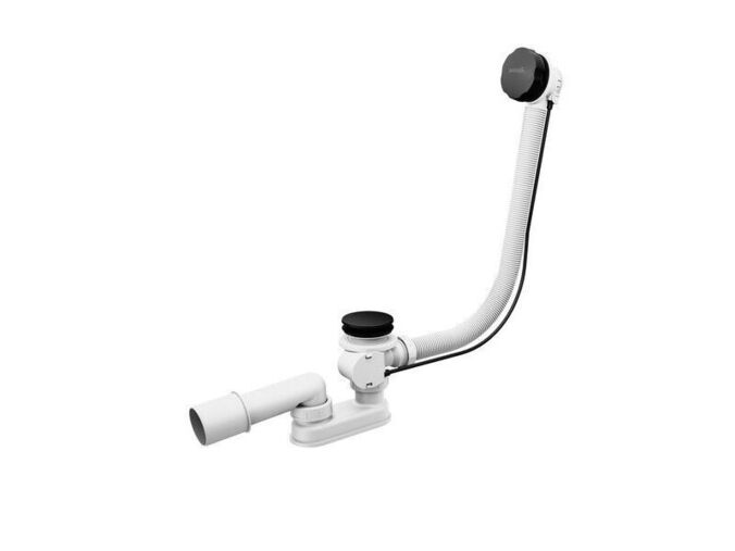 Ravak Vanový odtokový komplet s přepadem 57 cm, bowden, černá