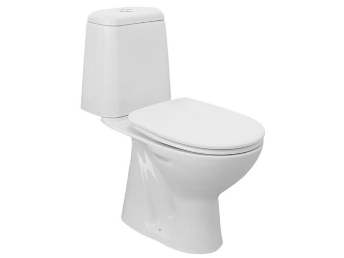 Aqualine RIGA WC kombi, dvojtlačítko 3/6l, spodní odpad, bílá