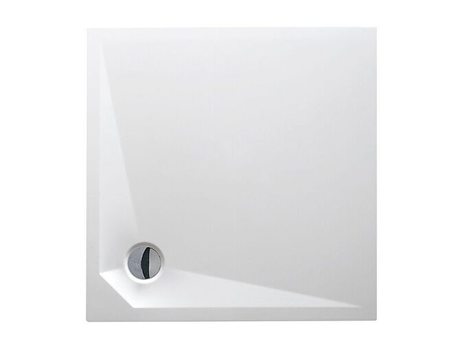 Roth Marmo Neo Square-S sprchová vanička 80x80 cm, litý mramor, bílá