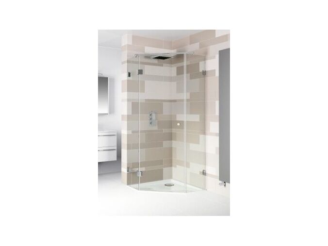 Riho SCANDIC S301 sprchový pětiúhelníkový kout 90x90/200cm, chrom, čiré sklo