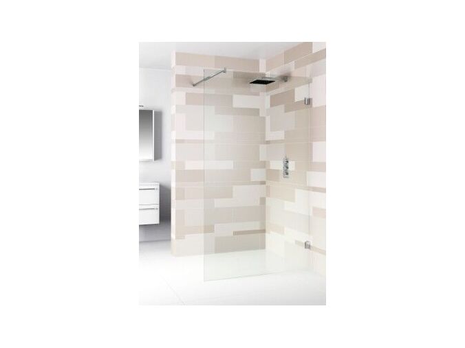 Riho SCANDIC S400 sprchová pevná stěna 100/200cm, chrom, čiré sklo