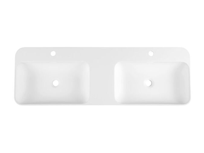 Sapho NIAGARA dvojumyvadlo, 120x14x40cm, bílá mat