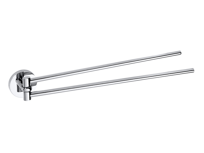 Bemeta Omega dvojitý držák ručníků otočný 420 mm, chrom
