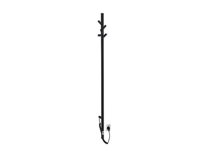 Sapho PASADOR elektrický sušák ručníků s časovačem, kulatý, 150x1500 mm, 30 W, černá mat