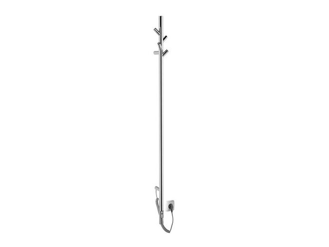 Sapho PASADOR elektrický sušák ručníků s časovačem, kulatý, 150x1500 mm, 30 W, nerez lesk