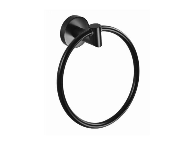 Sapho X-ROUND BLACK držák ručníků kruh, černá