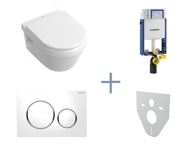 Geberit Kombifix - Sada pro závěsné WC + klozet a sedátko Villeroy & Boch 110.302.00.5 SKB2