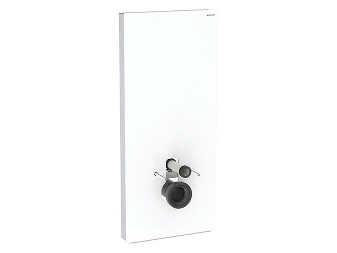 Geberit Monolith Plus sanitární modul pro závěsné WC, 114 cm, spodní přívod vody, čelo sklo bílé