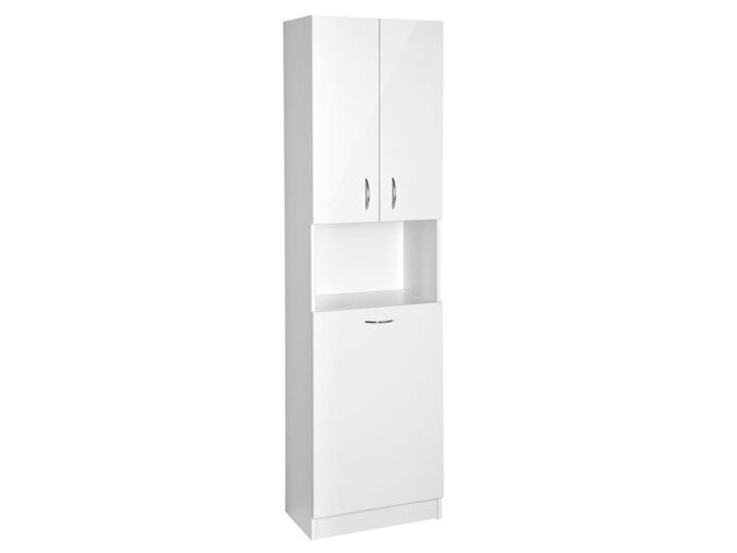 Aqualine SIMPLEX ECO vysoká skříňka s košem 50x180x30cm
