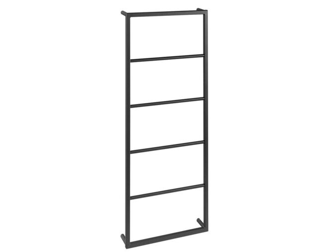 Sapho SKA nástěnný sušák ručníků 450x1150x100mm, černá mat