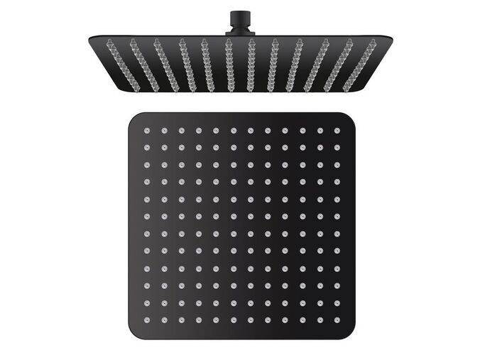 Sapho SLIM hlavová sprcha, 300x300mm, černá mat