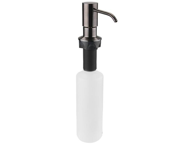 Sapho Zápustný dávkovač mýdla, kulatý, gun metal