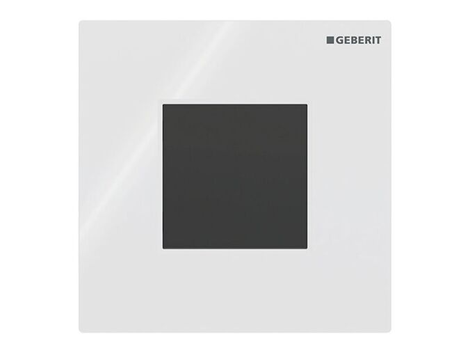 Geberit Typ 01 Square ovládání splachování pisoáru s elektronickým spuštěním splachování, napájení z baterie, alpská bílá
