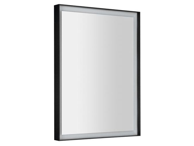 Sapho SORT zrcadlo s LED osvětlením 60x80cm, černá mat