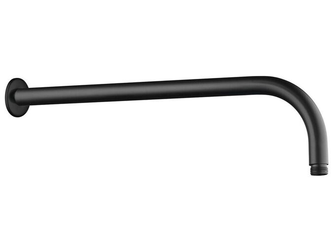 Aqualine Sprchové ramínko kulaté, 405mm, černá mat