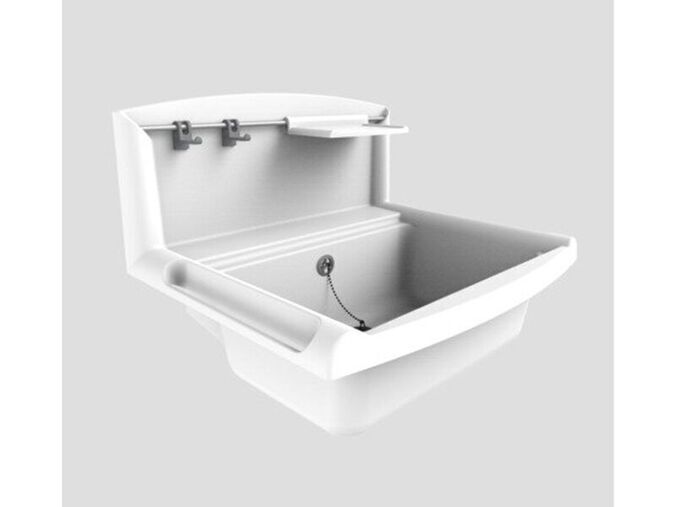 Sanit Multiset nástěnné umyvadlo s přepadem 43x27 cm, bílá