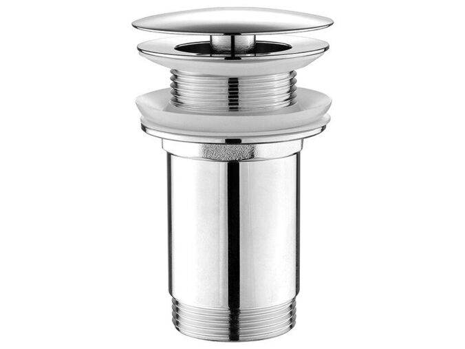 Aqualine Umyvadlová výpust 5/4“, neuzavíratelná, velká zátka, 10-50mm, chrom