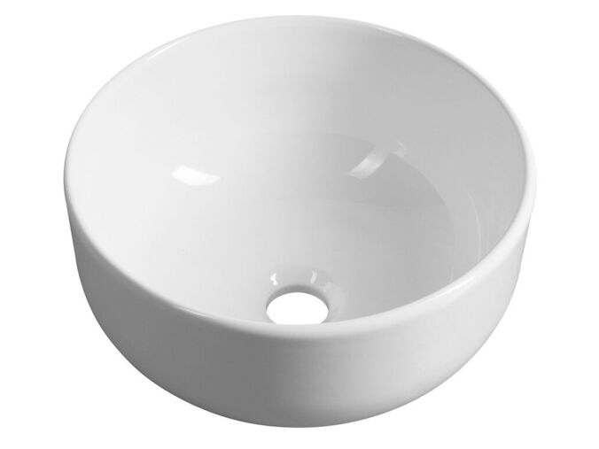 Sapho EMMI keramické umývátko na desku, Ø 33cm, bílá