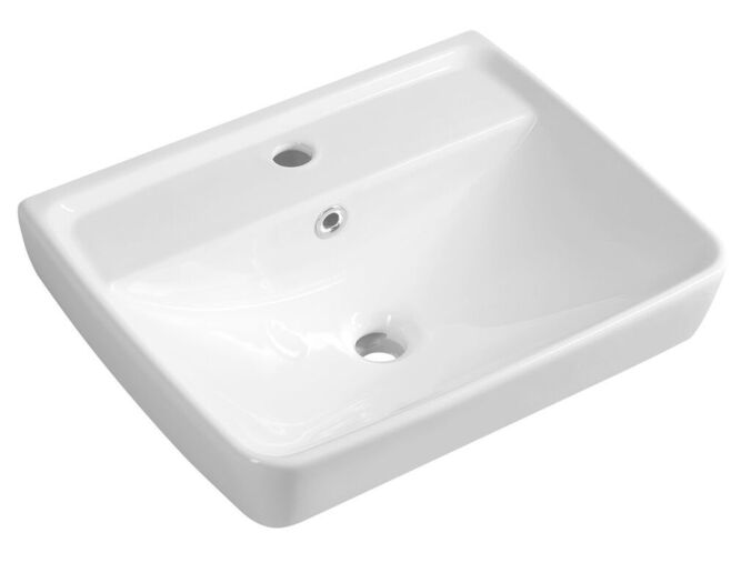 Aqualine DURU keramické umyvadlo 50x40cm, bílá