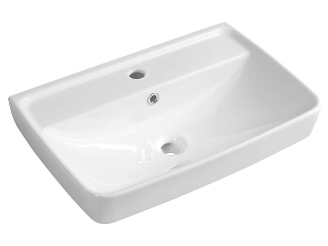 Aqualine DURU keramické umyvadlo 60x40cm, bílá