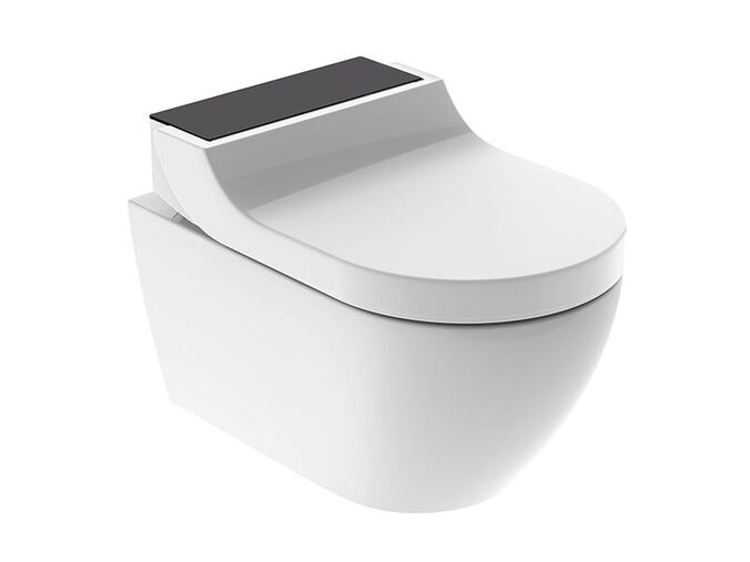 Geberit AquaClean kompletní závěsné WC Tuma Comfort 55,3 cm, sklo černé